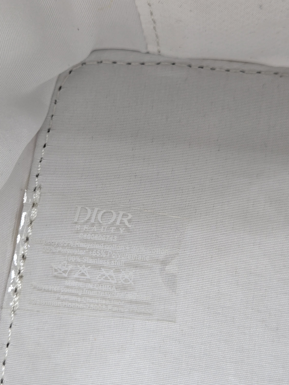 Dior White & Pink Floral Vanity Pouch and Red Cosmetic Clutch Set - Picture 6 of 14